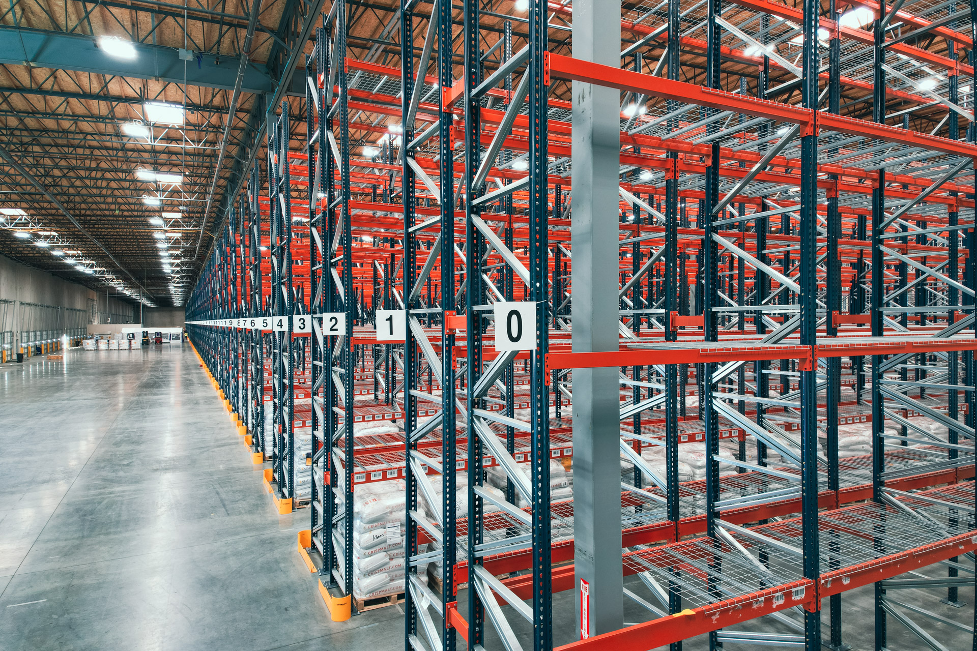 Industrial warehouse racking installation in Newnan Georgia